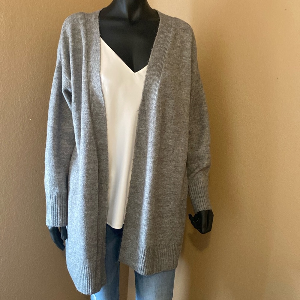 H&M Heather Gray Open Cardigan